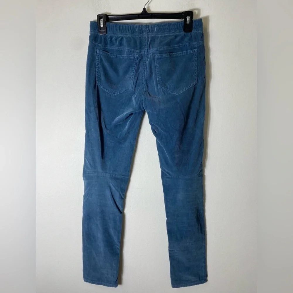 Free people penny pull on blue stretch pants cord pseudo jean size 27 medium